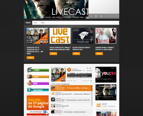 emarket cria novo site livecast